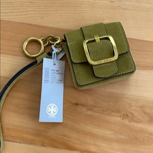 Tory Burch Olive Green keychain purse